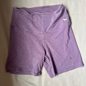 PINK Victoria's Secret Purple Athletic Shorts High Waist Stretch